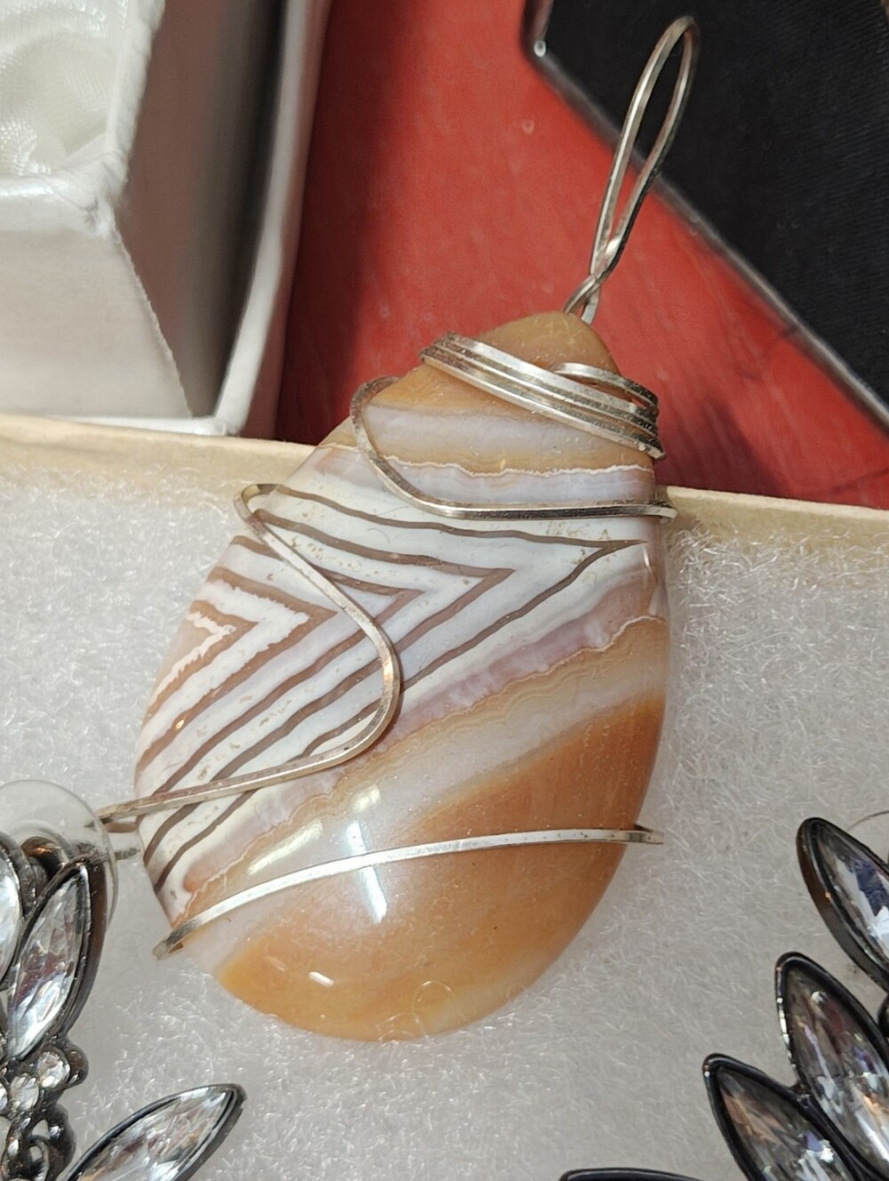 Wire Wrapped Beautiful Piece Of Agate